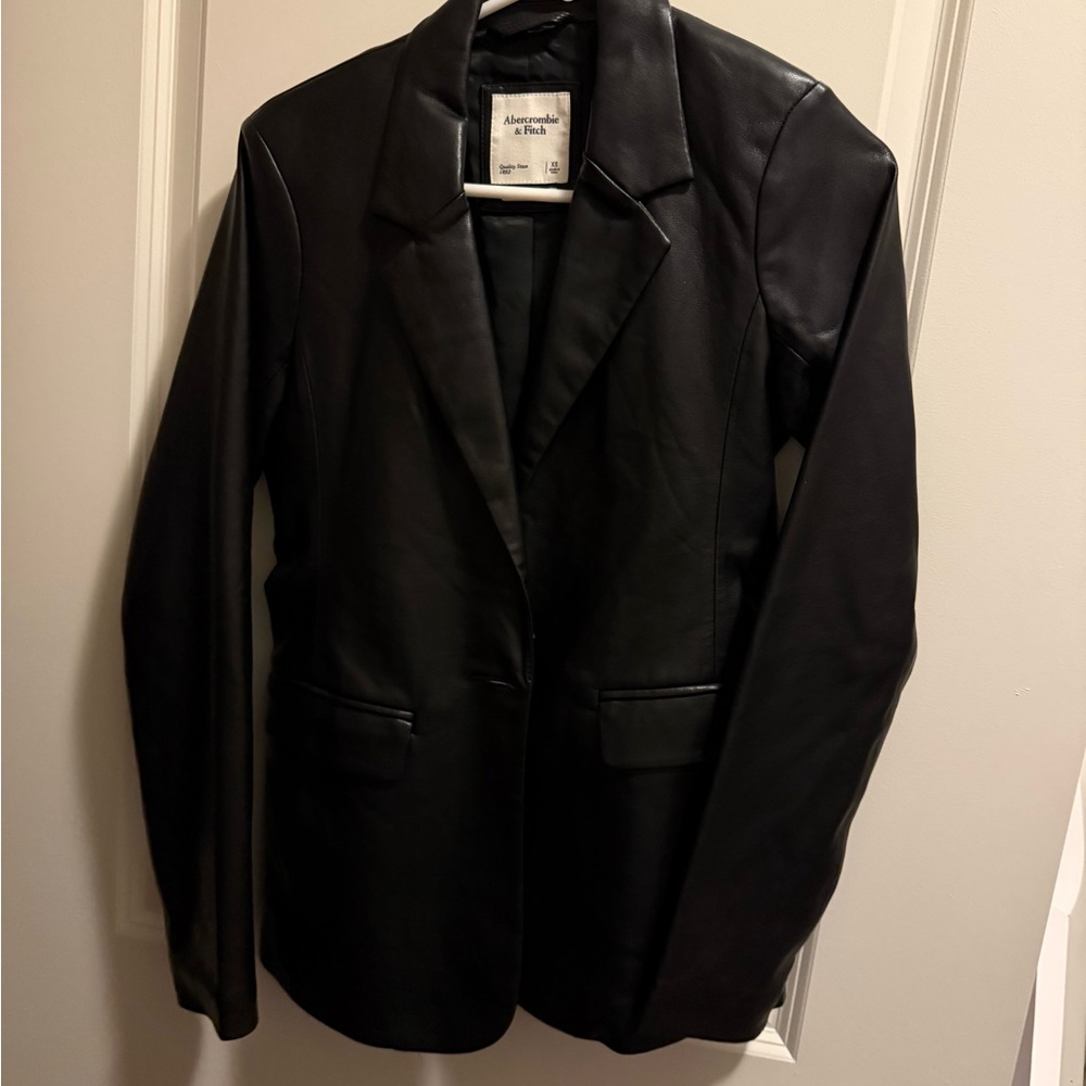Abercrombie leather jacket